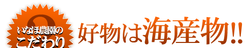 いなほ農園産媛っこ地鶏のこだわり②好物は海産物！！